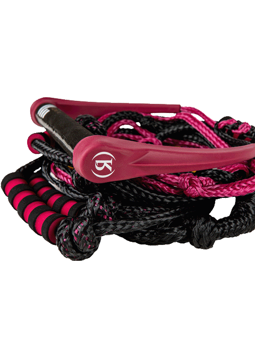Ronix 2024 Women's Silicone Bungee Surf Rope with 11 in. Handle. with 25ft 4-Sect. Rope
