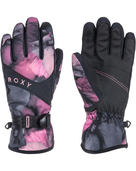 Roxy 2024 Jetty Gloves True Black Pansy Pansy