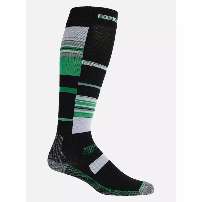 Burton 2023 Men's Performance Ultralight Socks Clover Green Stripe