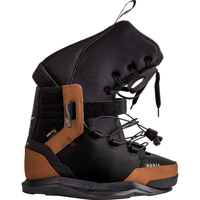 Ronix 2024 Diplomat EXP - Intuition - Black / Gum Rubber Wakeboard Boot