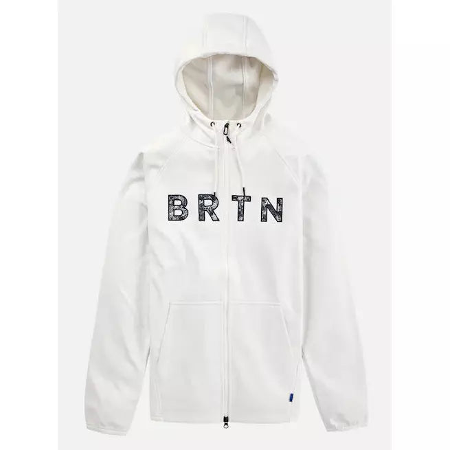 Burton Men's Burton Crown Weatherproof Full-Zip Fleece Stout White