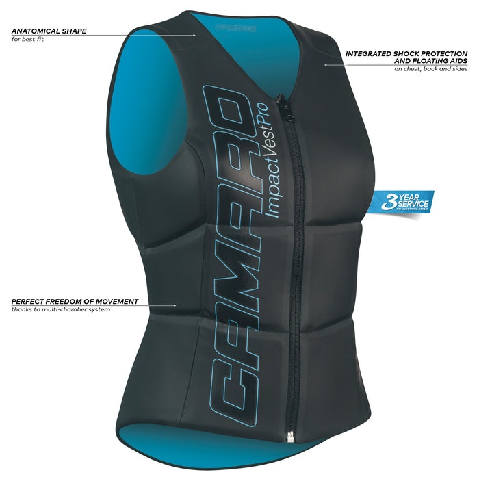 Camaro Impact Comp Vest Pro Women-Turquoise Reversible