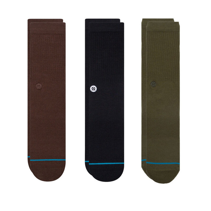 Stance Icon 3 Pack Sock Multi