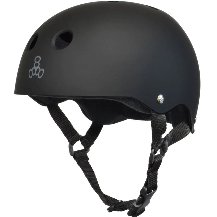 Triple Eight Sweatsaver Helmet-Black Rubber