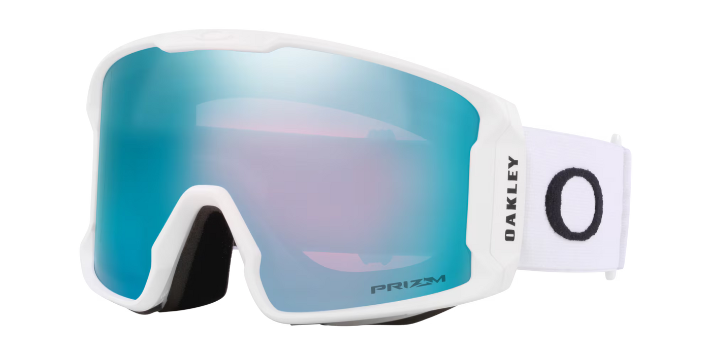 Oakley Line Miner L Matte White W/ Prizm  Snow Sapphire Iridium Lenses Goggle