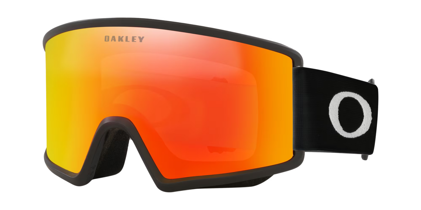 Oakley Target L Matte Black W/ Fire Iridium Lenses Goggle