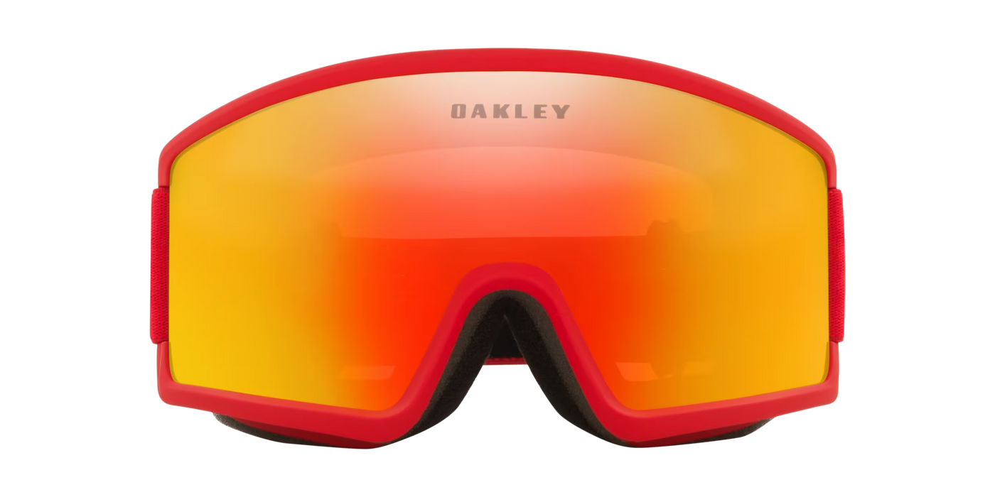 Oakley Target Line L Redline W/ Fire Iridium Lenses Goggle