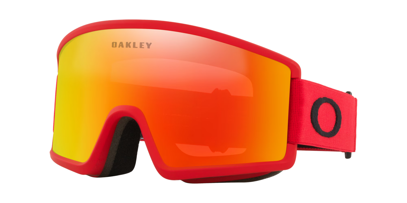 Oakley Target Line L Redline W/ Fire Iridium Lenses Goggle