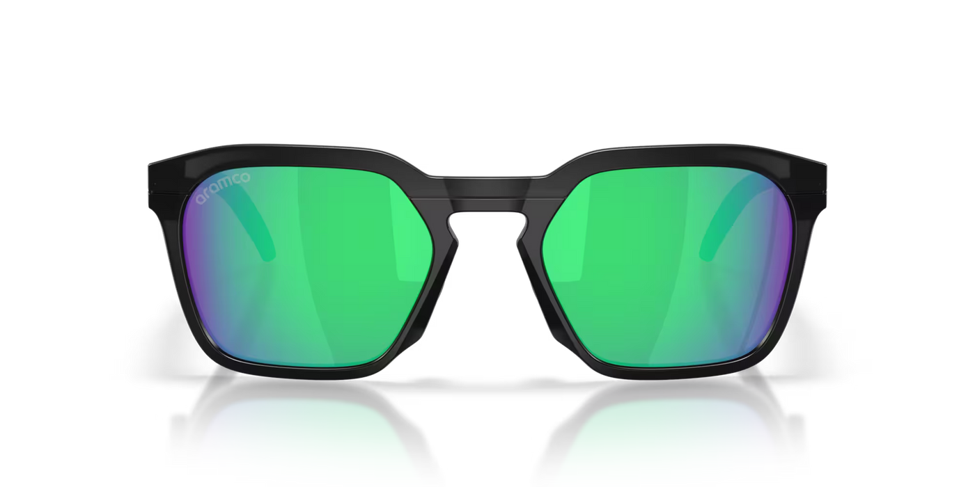 Oakley X Aston Martin Aramco F1® Team HSTN SQ Matte Black Ink W/ Prizm Jade