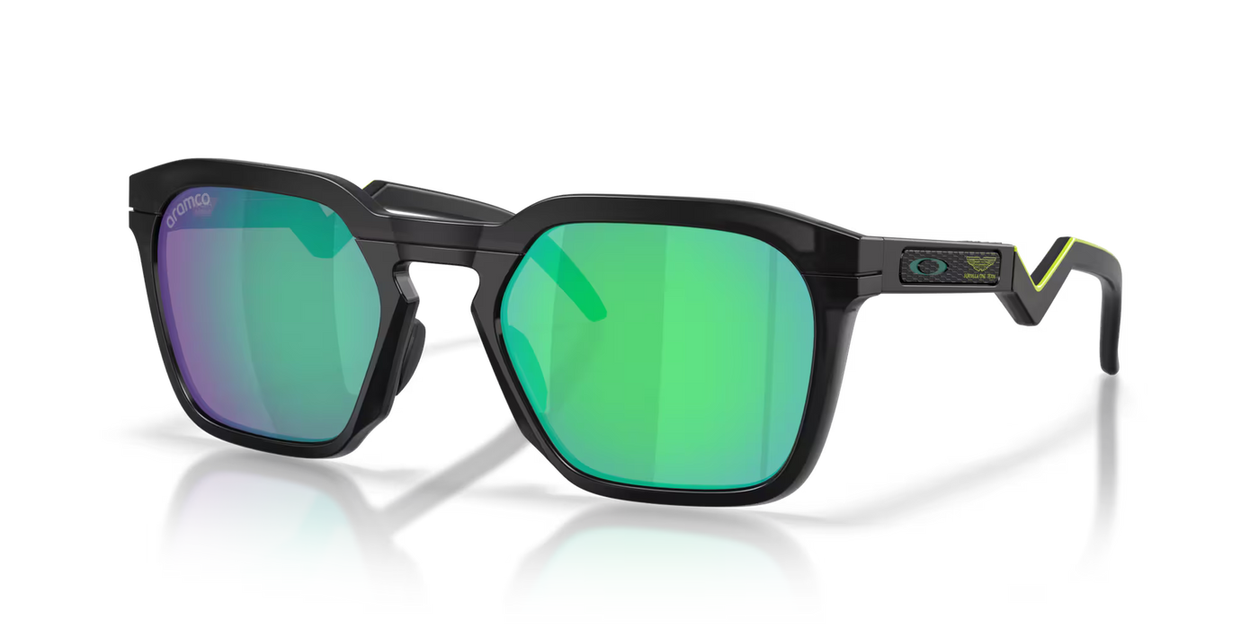Oakley X Aston Martin Aramco F1® Team HSTN SQ Matte Black Ink W/ Prizm Jade
