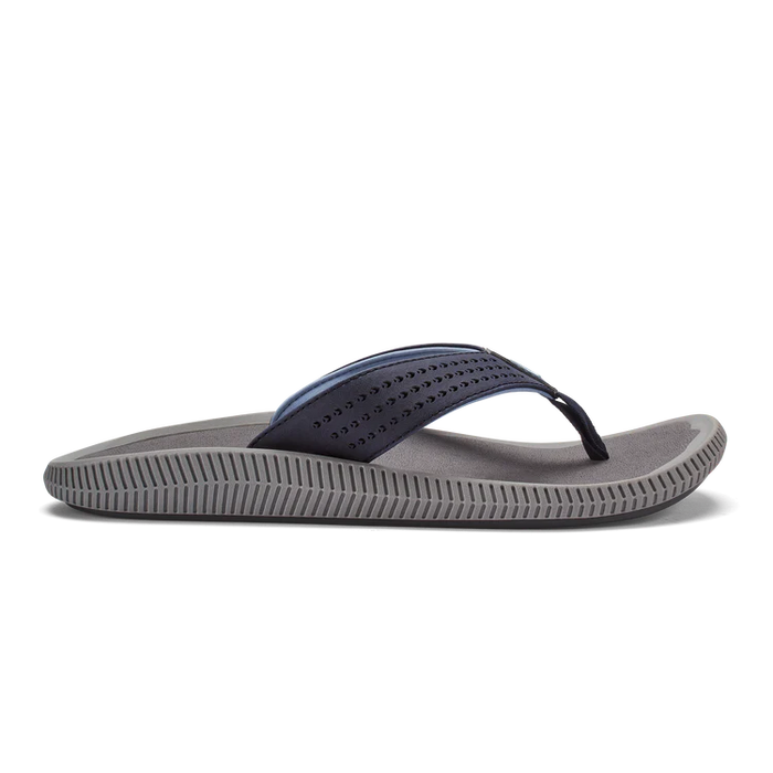 OluKai Ulele Mens Sandal Blue Depth / Charcoal