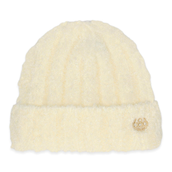 686 WOMENS FUZZY BEANIE - White