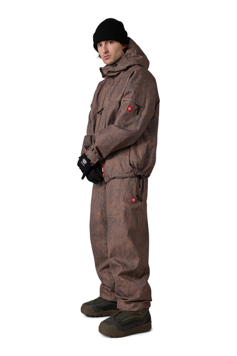 686 MENS 686 DOJO 20K PANT - Brown Crinkle Wash