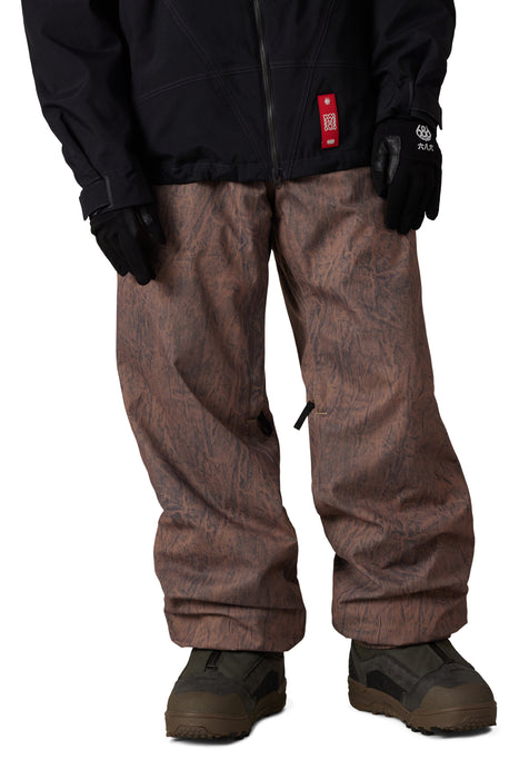 686 MENS 686 DOJO 20K PANT - Brown Crinkle Wash