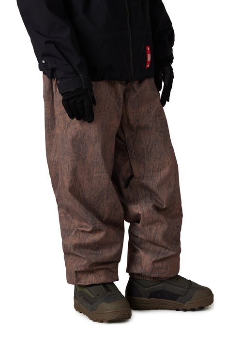 686 MENS 686 DOJO 20K PANT - Brown Crinkle Wash