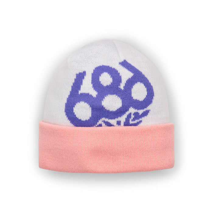 686 YOUTH WREATH FLC LINED BEANIE - White