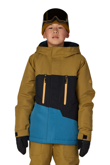 686 BOYS GEO INSULATED JACKET - Bronze Colorblock