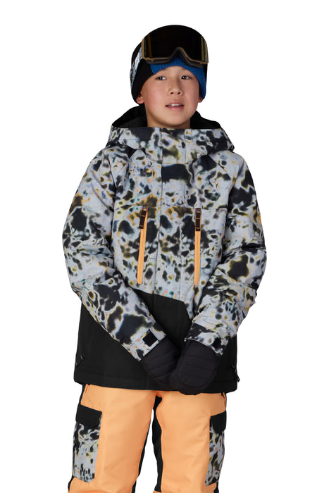 686 BOYS GEO INSULATED JACKET - Grey Tundra Colorblock