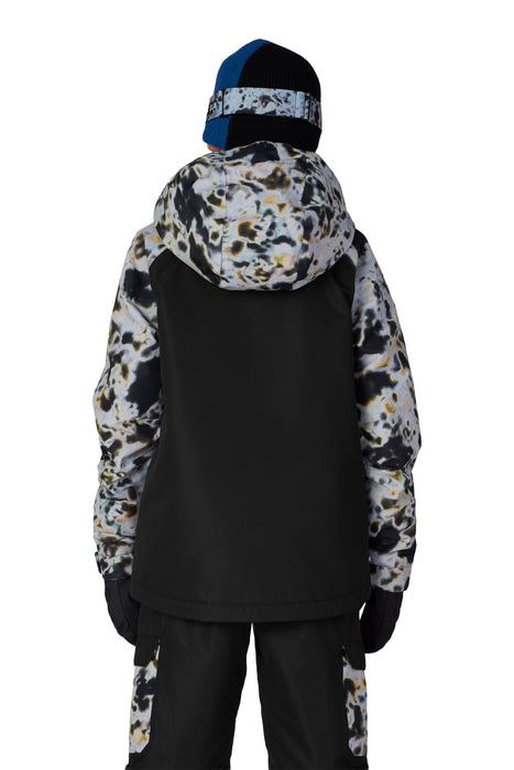 686 BOYS GEO INSULATED JACKET - Grey Tundra Colorblock