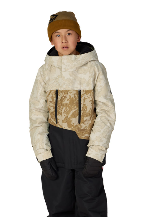 686 BOYS GEO INSULATED JACKET - Limestone Scratch Colorblock