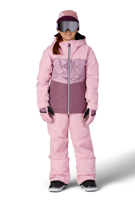 686 GIRLS ATHENA INSULATED JACKET - Smokey Lilac Colorblock