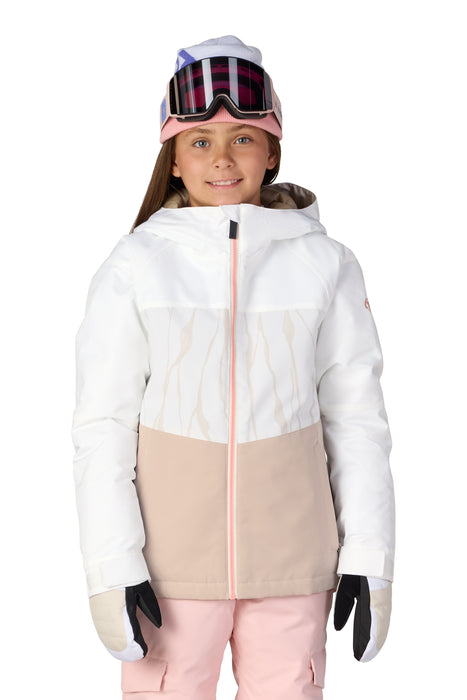 686 GIRLS ATHENA INSULATED JACKET - White Limestone Colorblock