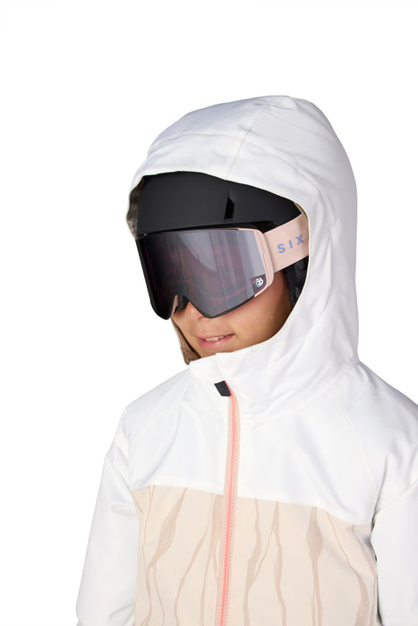 686 GIRLS ATHENA INSULATED JACKET - White Limestone Colorblock