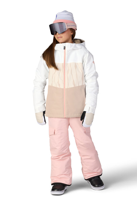 686 GIRLS ATHENA INSULATED JACKET - White Limestone Colorblock