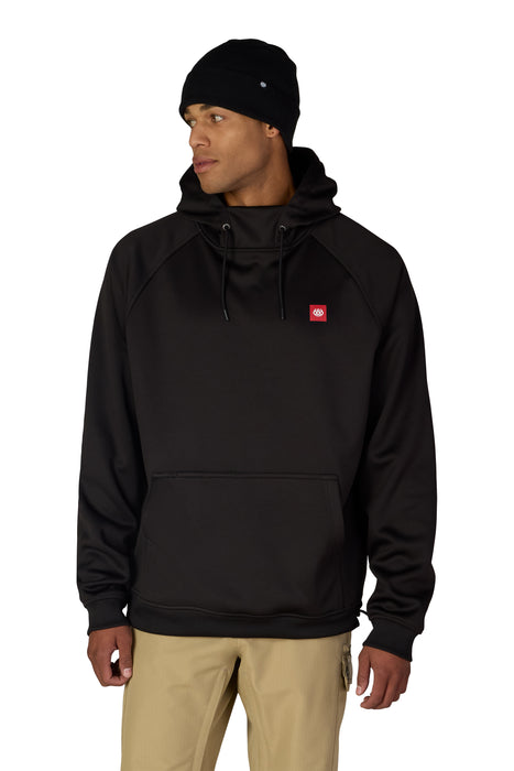 686 MENS BONDED FLEECE HOODY - Black Red