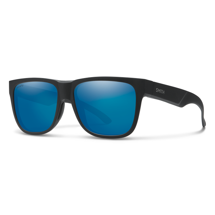Smith Lowdown 2 Sunglasses - Matte Black / Croma Pop Polarized Blue Mirror