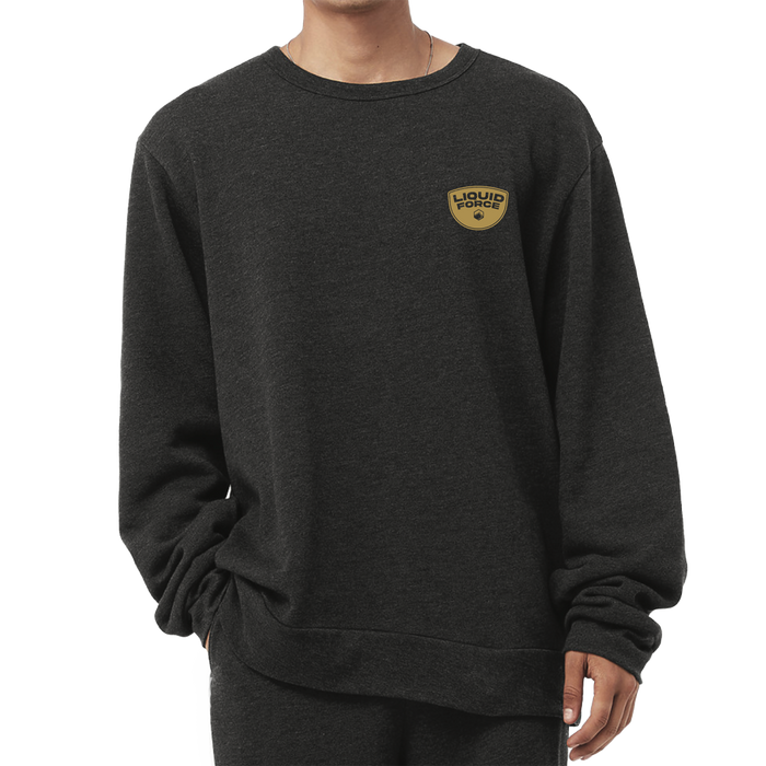 Liquid Force 2025 Lounge Crew Fleece Dark Gray Heather