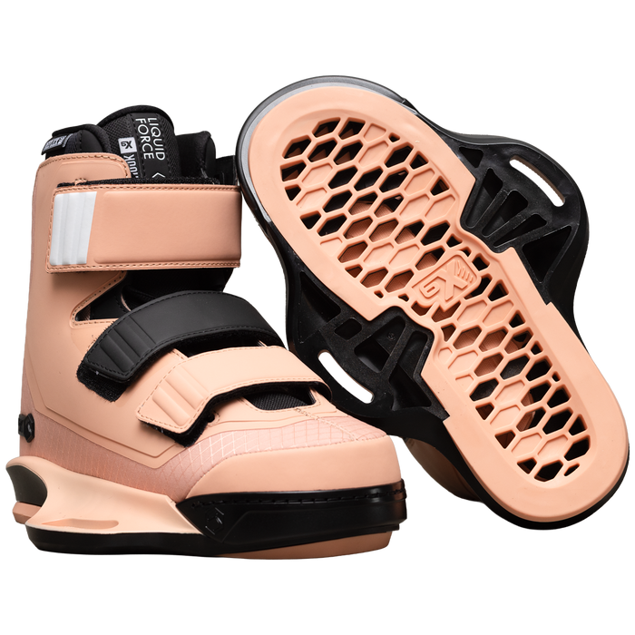 Liquid Force 2026 Women's Hook Wakeboard Binding - Coral