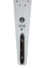 2027 Radar Vapor Pro Build Slalom Ski tail detail in Cloud White.