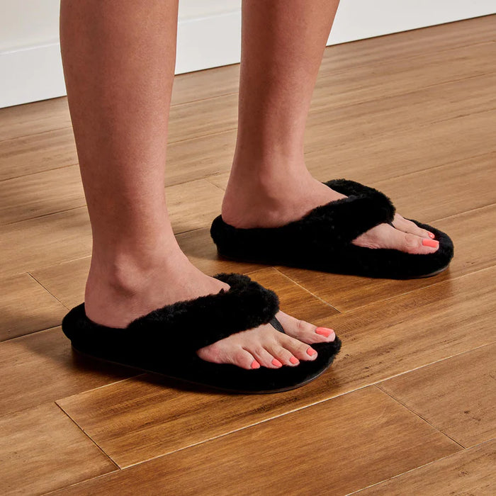 Olukai Kipea Heu Womens Sandals Black/Black