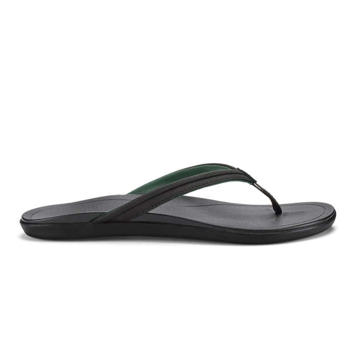 OluKai Ho' Opio Malua Womens Sandal - Lava Rock / Lava Rock