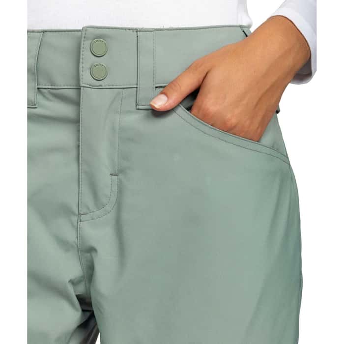 Roxy Womens Backyard Snow Pant - Green BHY0 - XS