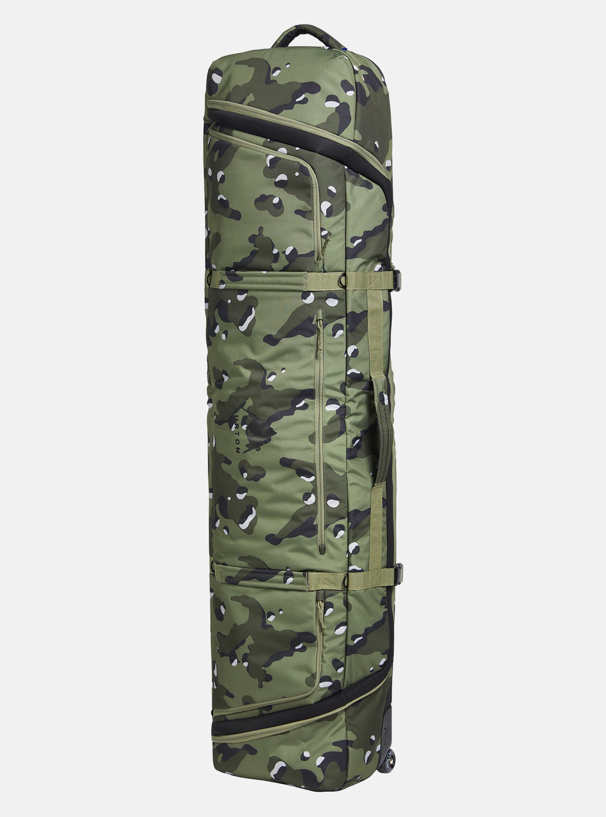 Burton 2024 Wheelie Flight Attendant Board Bag Forest Moss Cookie Camo