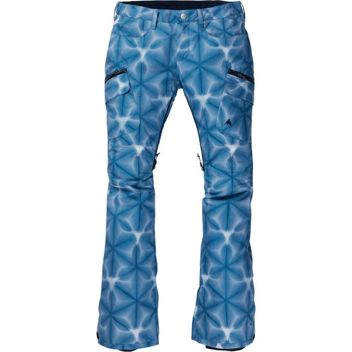 burton denim snowboard Burton Gloria Insulated Snowboard Pant Blue Dailora Shibori XS
