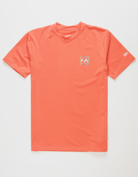 Billabong Crayon Wave SS Youth Rash-Coral