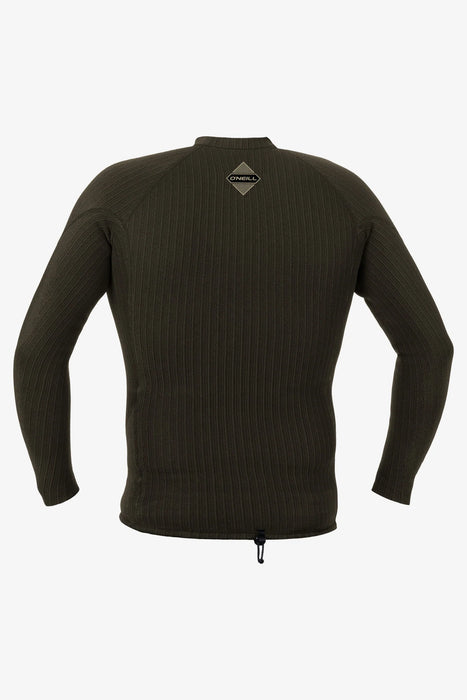 ONeill Hyperfreak Comp-X 2MM Long Sleeve Top -Army