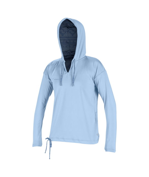 Oneill Womens Hyperfreak Skins Long Sleeve Hoodie - CHAMBLU/SURFABST