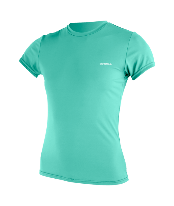 Oneill Womens Basic Skins 2 Short Sleeve Sun Shirt - Light Grapefruit