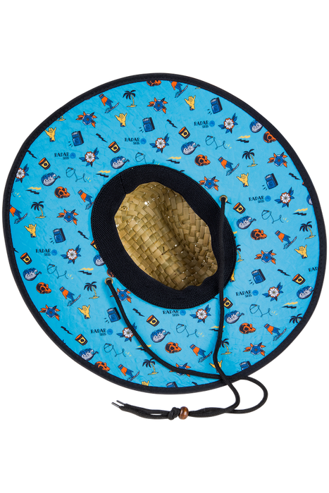 Radar 2024 Paddler's Sun Hat - Tan Straw / Collage Nylon - OSFM