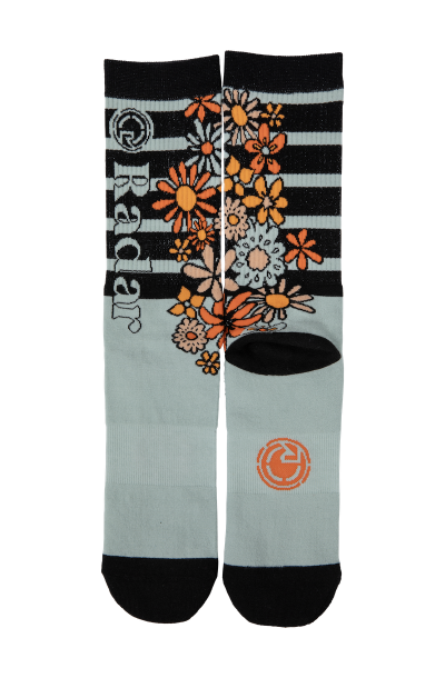 Radar 2024 Flower Power Crew Socks