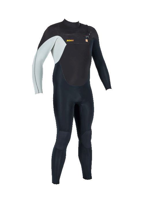 Ronix 2025 Starpath - 3.5/2.5mm Full Wetsuit - Chest Zip - Black/Sand