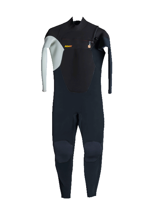 Ronix 2025 Starpath - 3.5/2.5mm Full Wetsuit - Chest Zip - Black/Sand