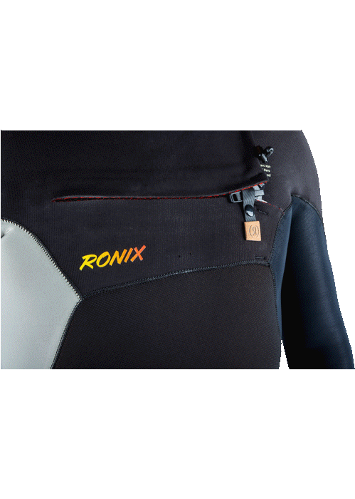 Ronix 2025 Starpath - 3.5/2.5mm Full Wetsuit - Chest Zip - Black/Sand