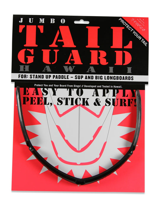 Surf Hawaii Jumbo Tail Guard for Stand Up Paddle  & Longboards = Black