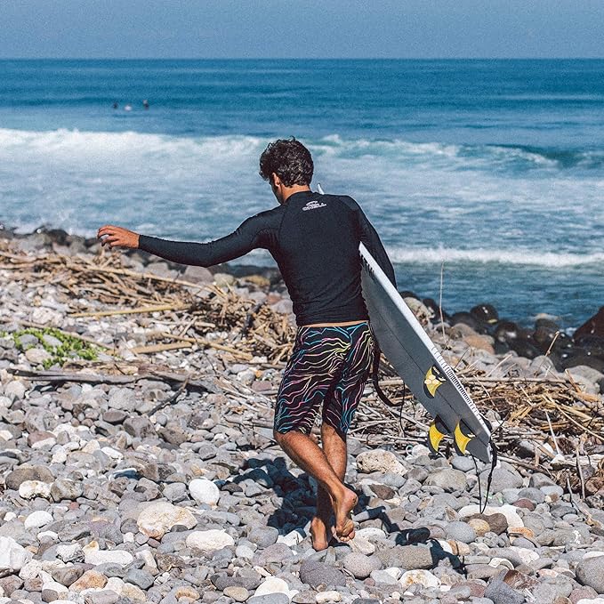 O’Neill Men’s Basic Skins 50+ Long Sleeve Sun Shirt – White