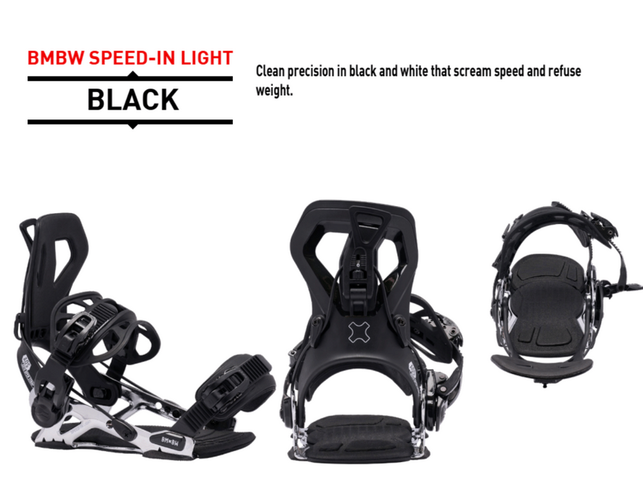Bent Metal 2027 Speed-In Light Snowboard Bindings - Black